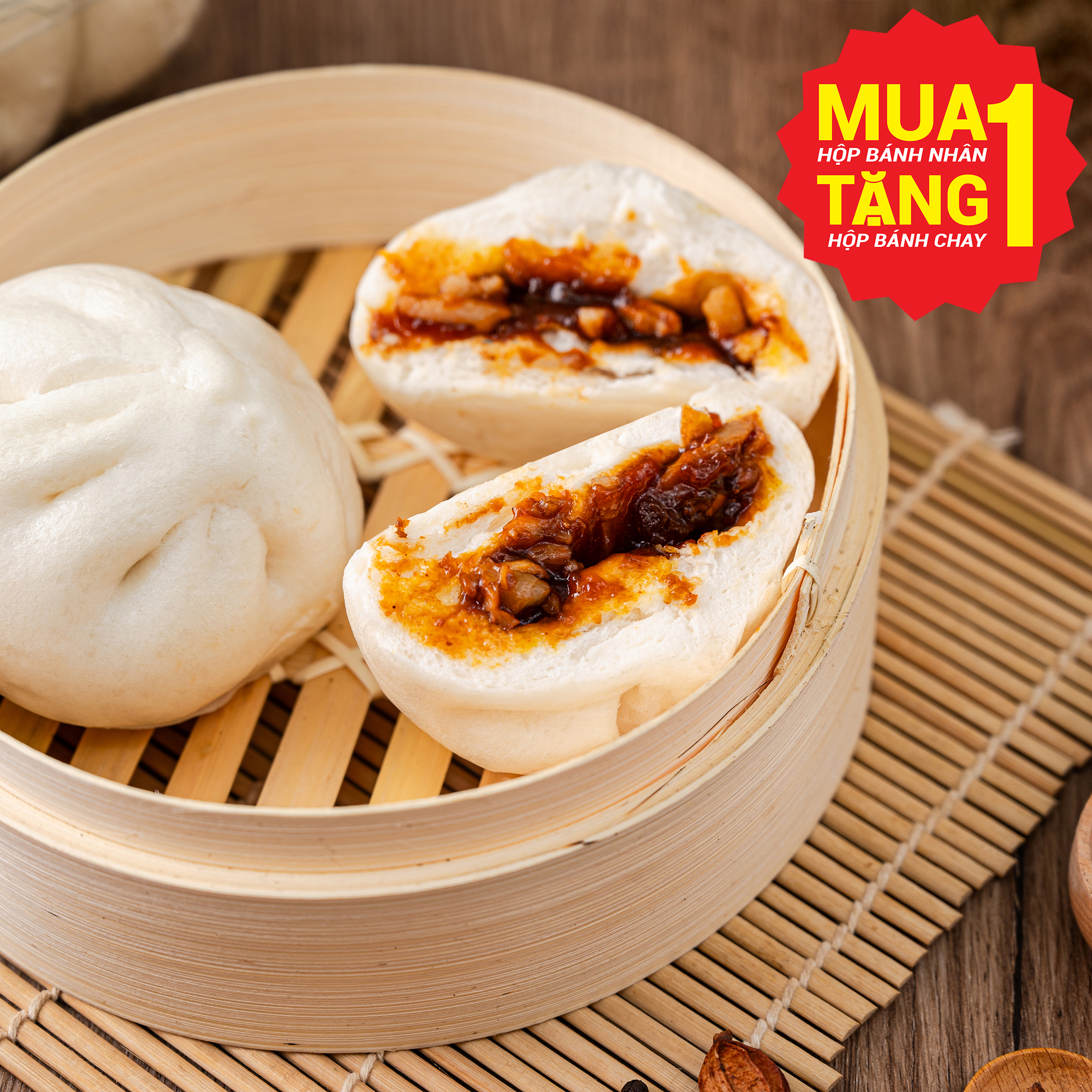 Bánh Bao Mộc Nhân Xá Xíu Orig Foods - Hộp 4 bánh - Ảnh 5