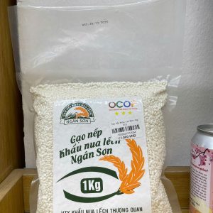 Gạo Nếp Khẩu Nua Lếch Ngân Sơn - Túi 1kg