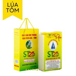 Gạo ST25 Lúa Tôm - Hộp 2kg