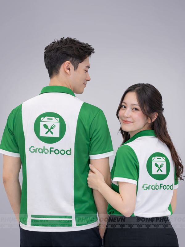 ÁO THUN ĐỒNG PHỤC CÔNG TY CHUYỂN NHIỆT GRABFOOD - Ảnh 3