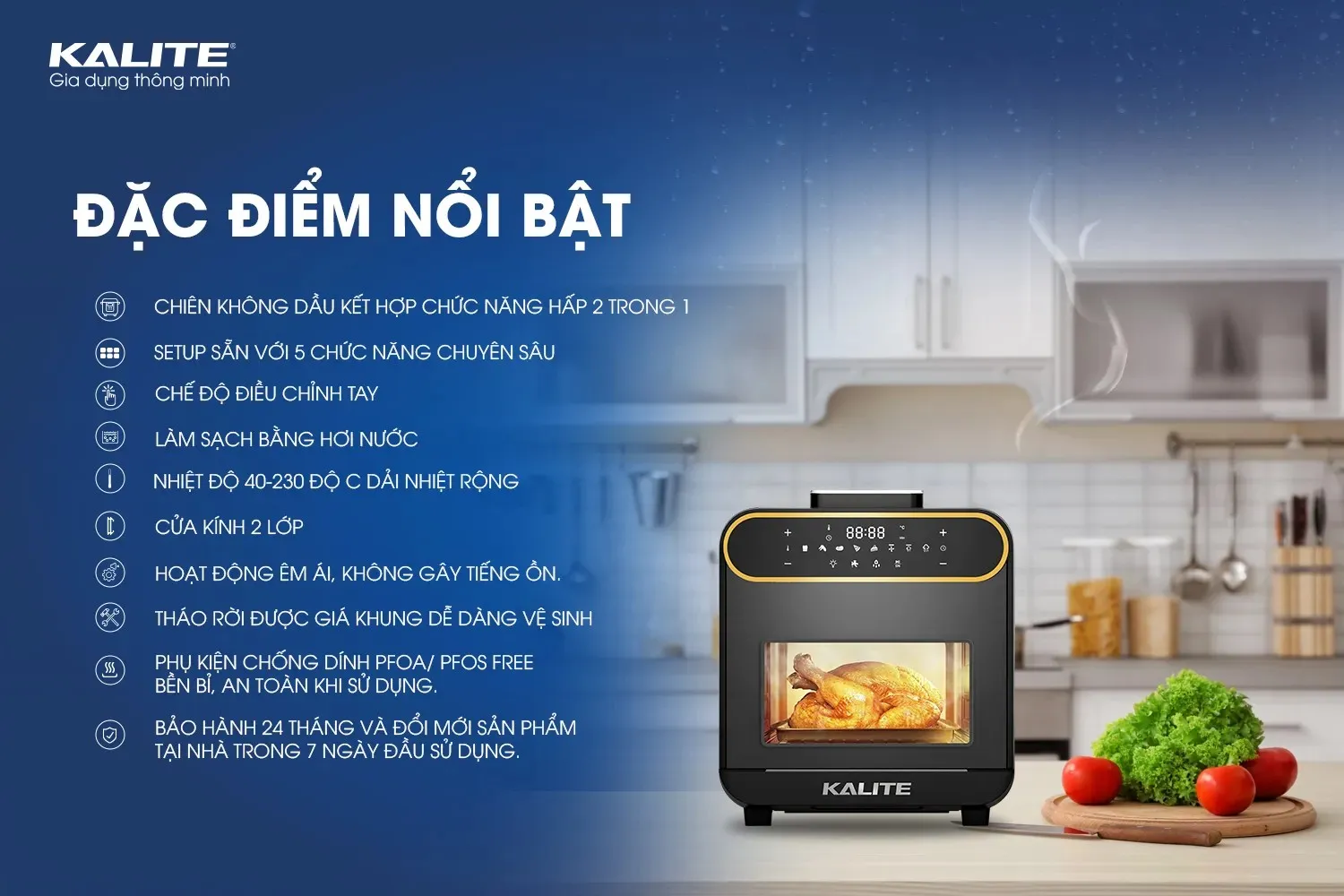 Nồi Chiên Hơi Nước Kalite Steam Pro 15L - Ảnh 3