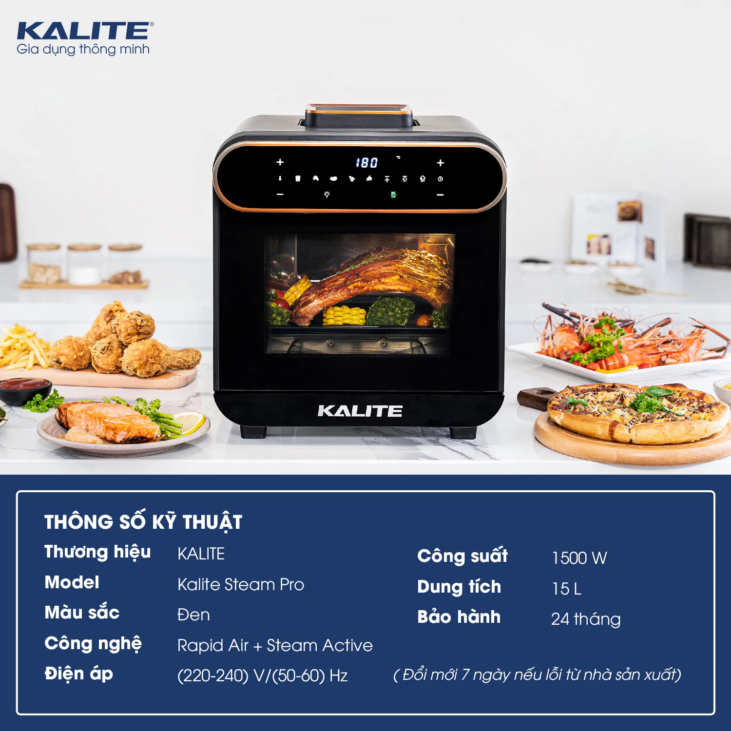 Nồi Chiên Hơi Nước Kalite Steam Pro 15L - Ảnh 8