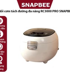 Nồi cơm tách đường đa năng SNAPBEERC3000 PRO, Lòng nồi inox, Màn hình LCD-3L