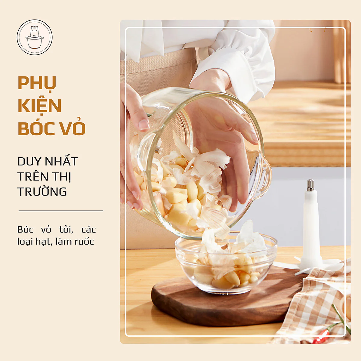 Máy Xay Thịt Đa Năng OLIVO FC21 – Công Suất 500W, Dung Tích 2.1L, Xay Thực Phẩm Nhanh Mạnh, Bền Bỉ - Ảnh 7