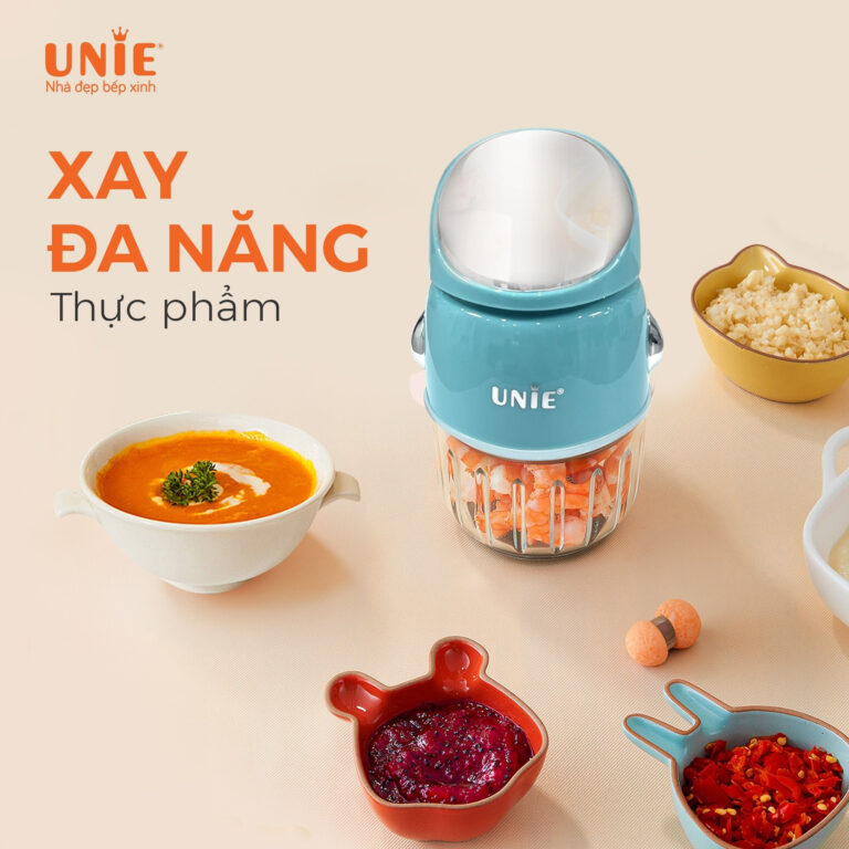 Máy xay mini UMB02, cối thủy tinh kháng khuẩn, lưỡi dao 3 tầng-inox304 - Ảnh 6