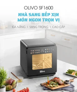Alternative view of Nồi Chiên Hấp Đa Năng OLIVO SF1600 – Màn hình OLED hiện đại, 70 chế độ cài sẵn-16L