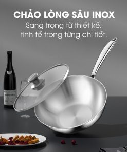 Alternative view of Chảo inox 304 nguyên khối lòng sâu Kalite KWP2601