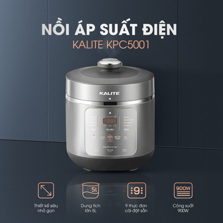 Nồi áp suất đa năng KALITE KPC5001 dung tích 5L - Ảnh 16