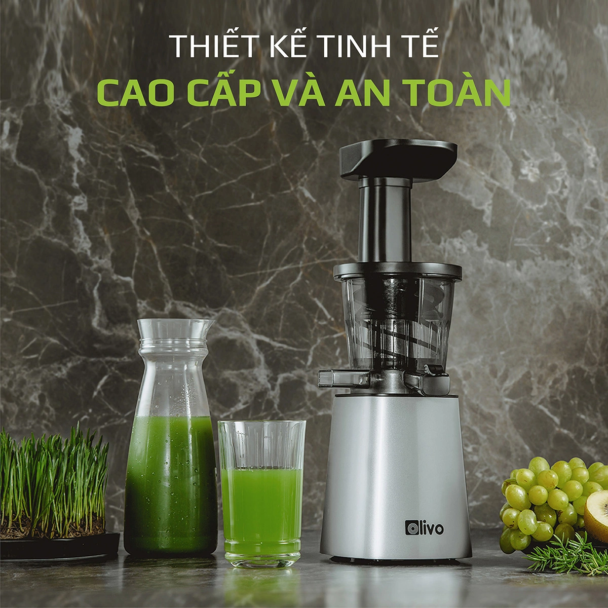 Máy Ép Chậm OLIVO SJ210- Ép Kiệt Bã 97% - Ảnh 11