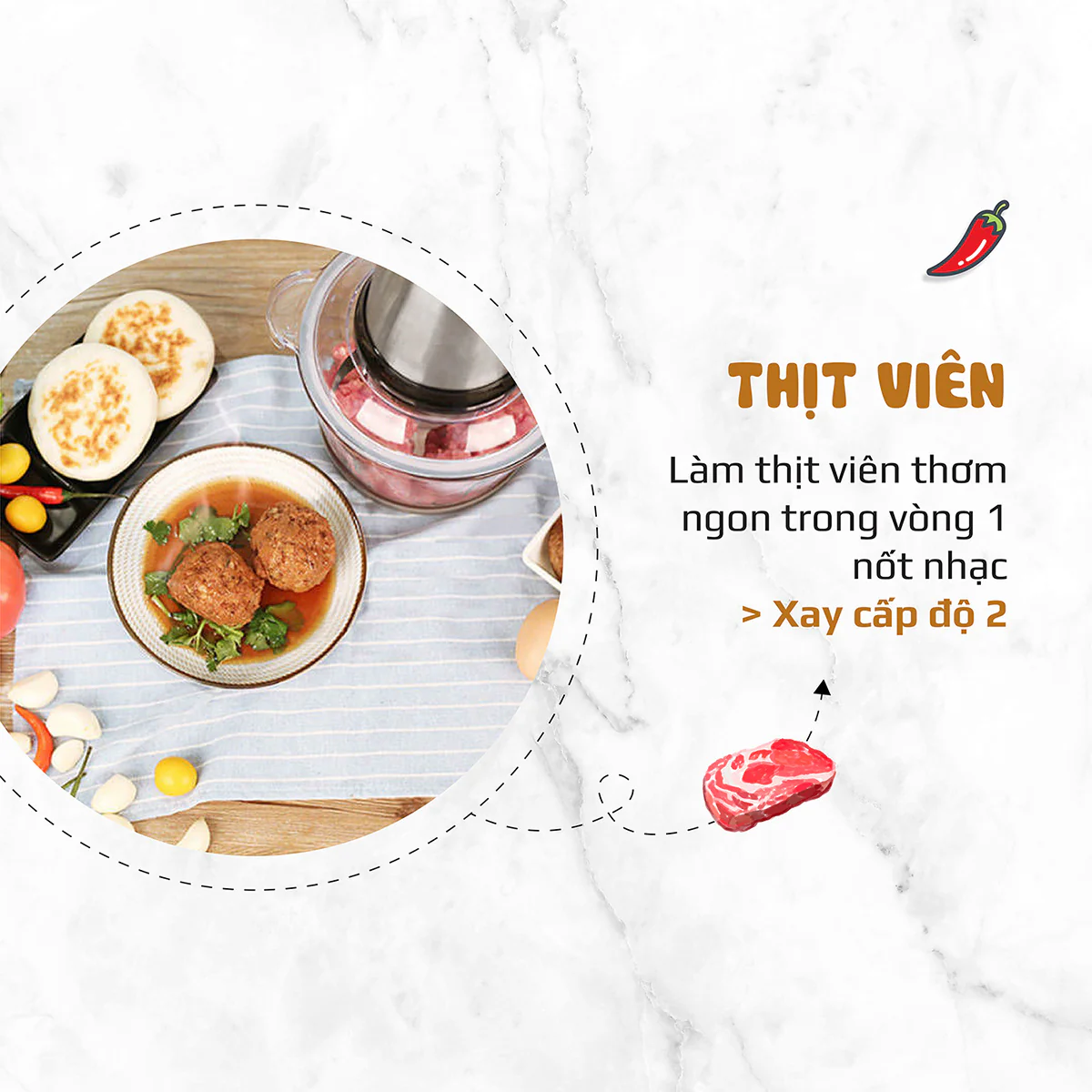 Máy Xay Thịt Đa Năng OLIVO FC21 – Công Suất 500W, Dung Tích 2.1L, Xay Thực Phẩm Nhanh Mạnh, Bền Bỉ - Ảnh 12