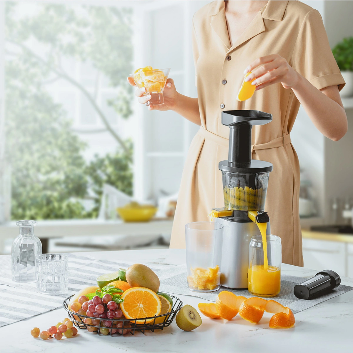 Máy Ép Chậm OLIVO SJ210- Ép Kiệt Bã 97% - Ảnh 14