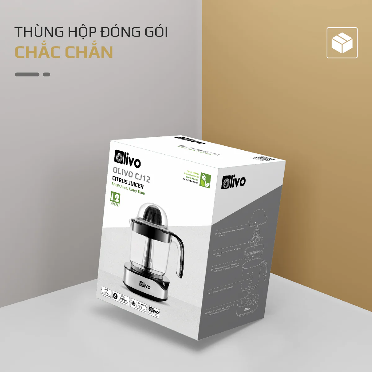 Máy Vắt Cam OLIVO CJ12 - Dung tích lớn 1.2L-40W, Vắt Kiệt Nước - Ảnh 18