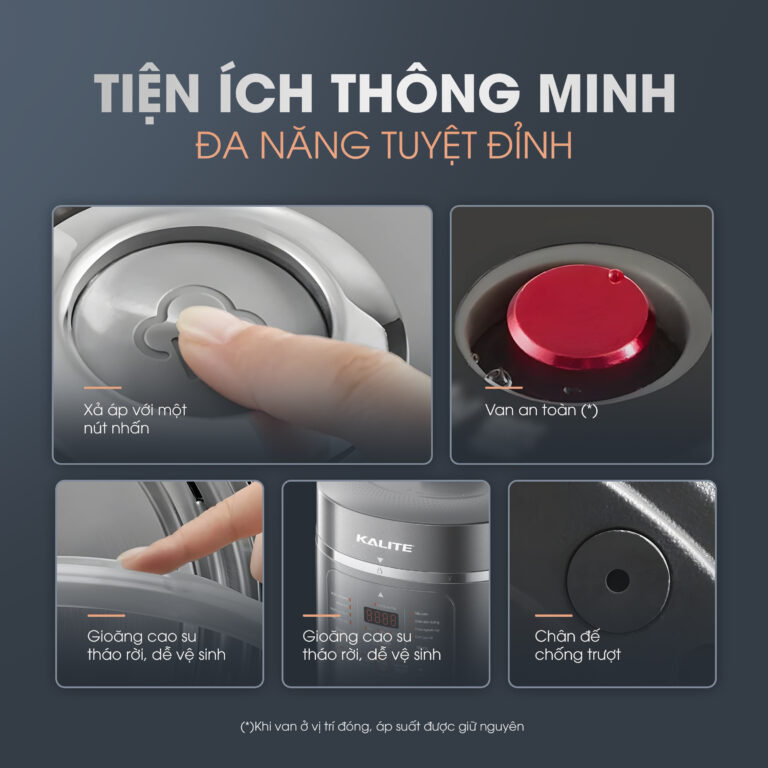 Nồi áp suất đa năng KALITE KPC5001 dung tích 5L - Ảnh 3