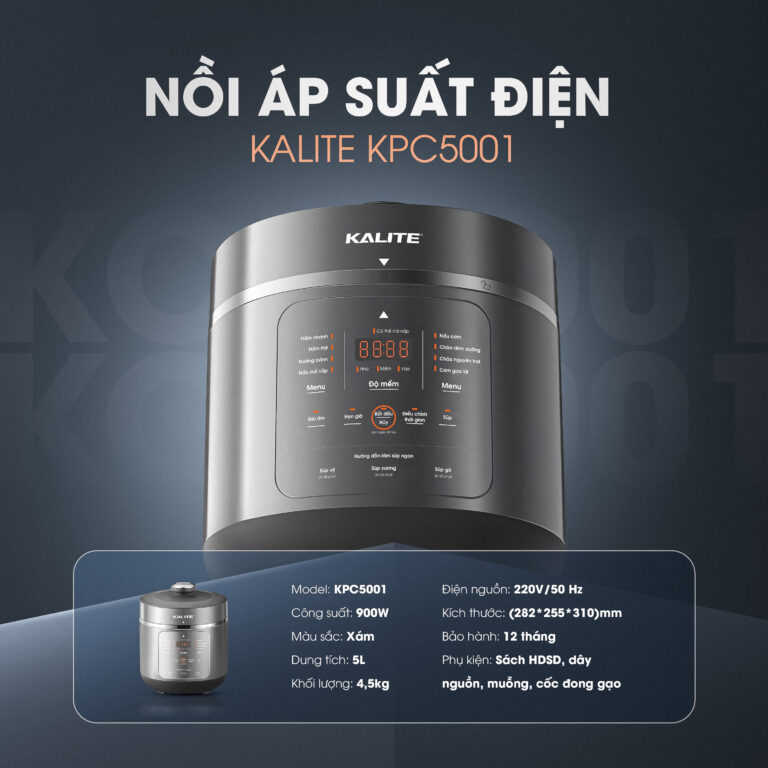 Nồi áp suất đa năng KALITE KPC5001 dung tích 5L - Ảnh 17
