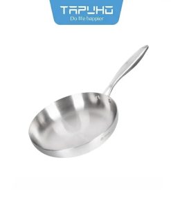 Chảo inox cao cấp 3 lớp liền khối 26cm TAPUHO TP8789 sử dụng mọi loại bếp chống dính tự nhiên