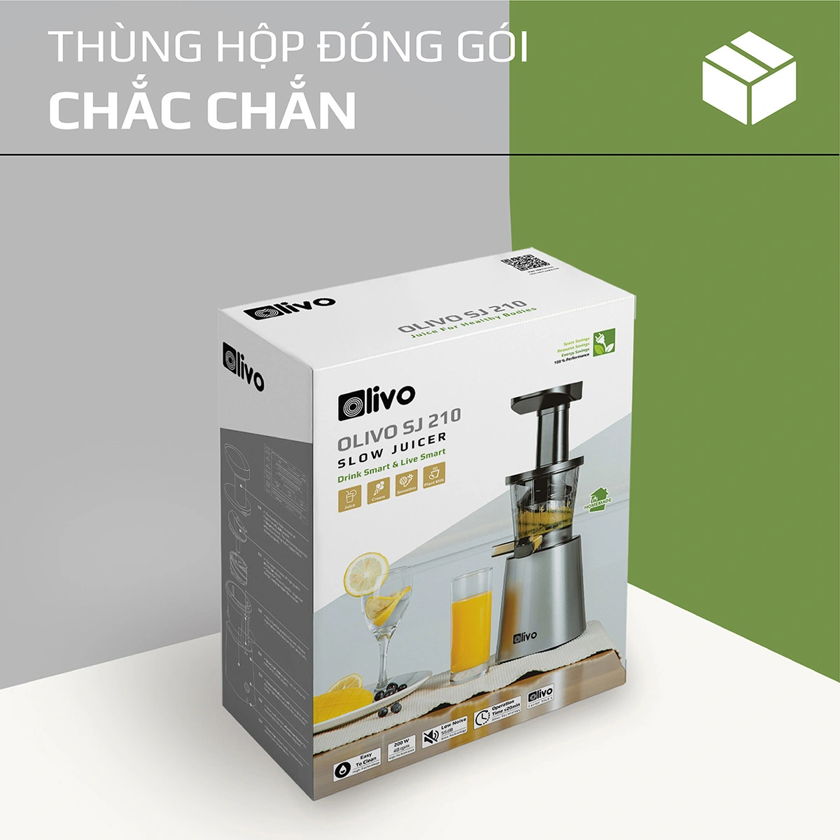Máy Ép Chậm OLIVO SJ210- Ép Kiệt Bã 97% - Ảnh 21