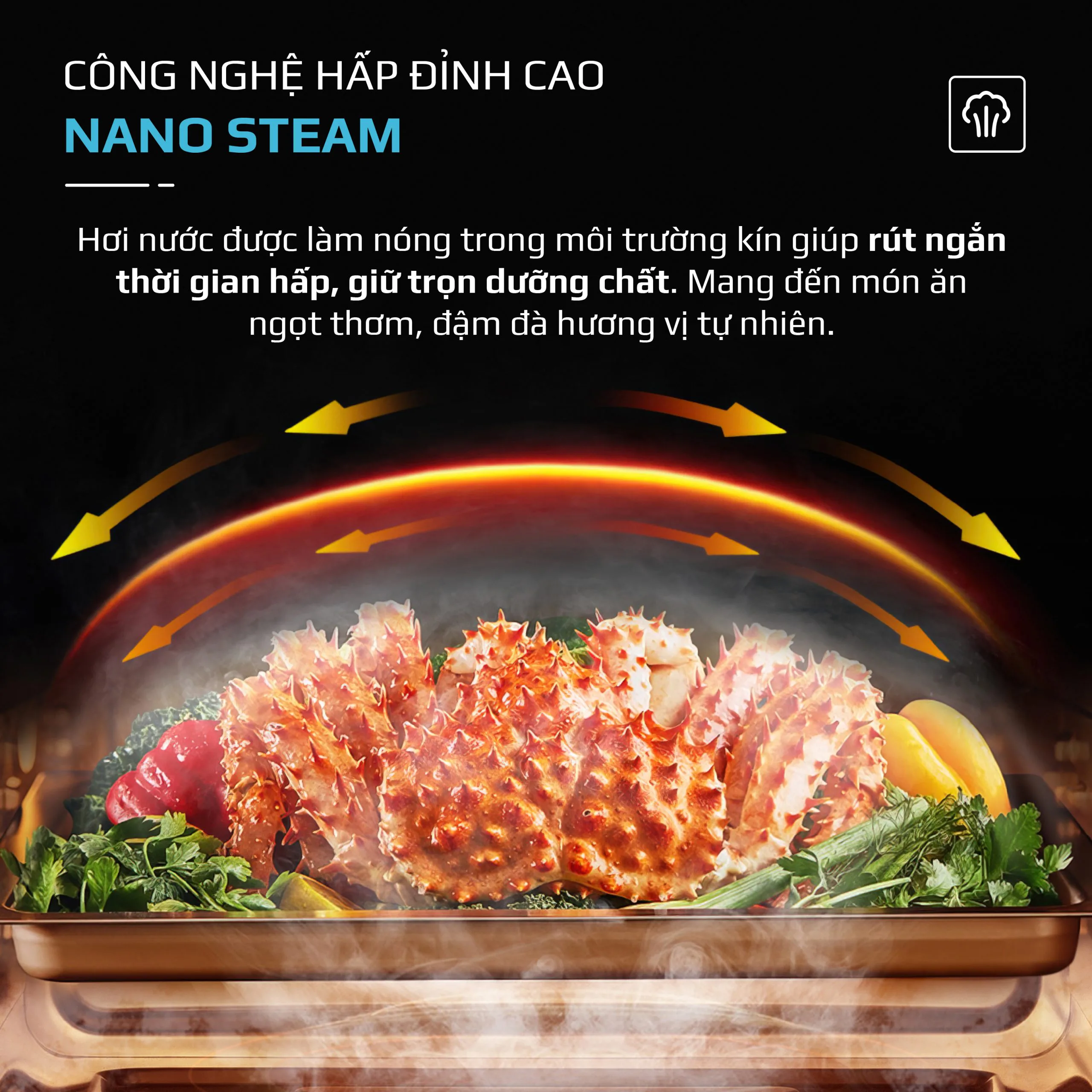 Nồi Chiên Hấp Đa Năng OLIVO SF1600 – Màn hình OLED hiện đại, 70 chế độ cài sẵn-16L - Ảnh 5