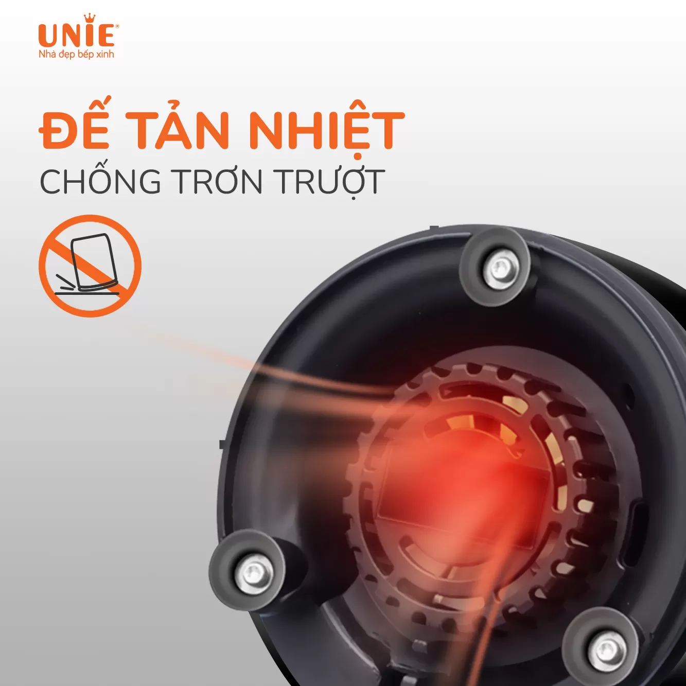 Máy Xay Sinh Tố UNIE UMB05 nhỏ gọn, lưỡi dao 4 cánh bằng inox - Ảnh 2
