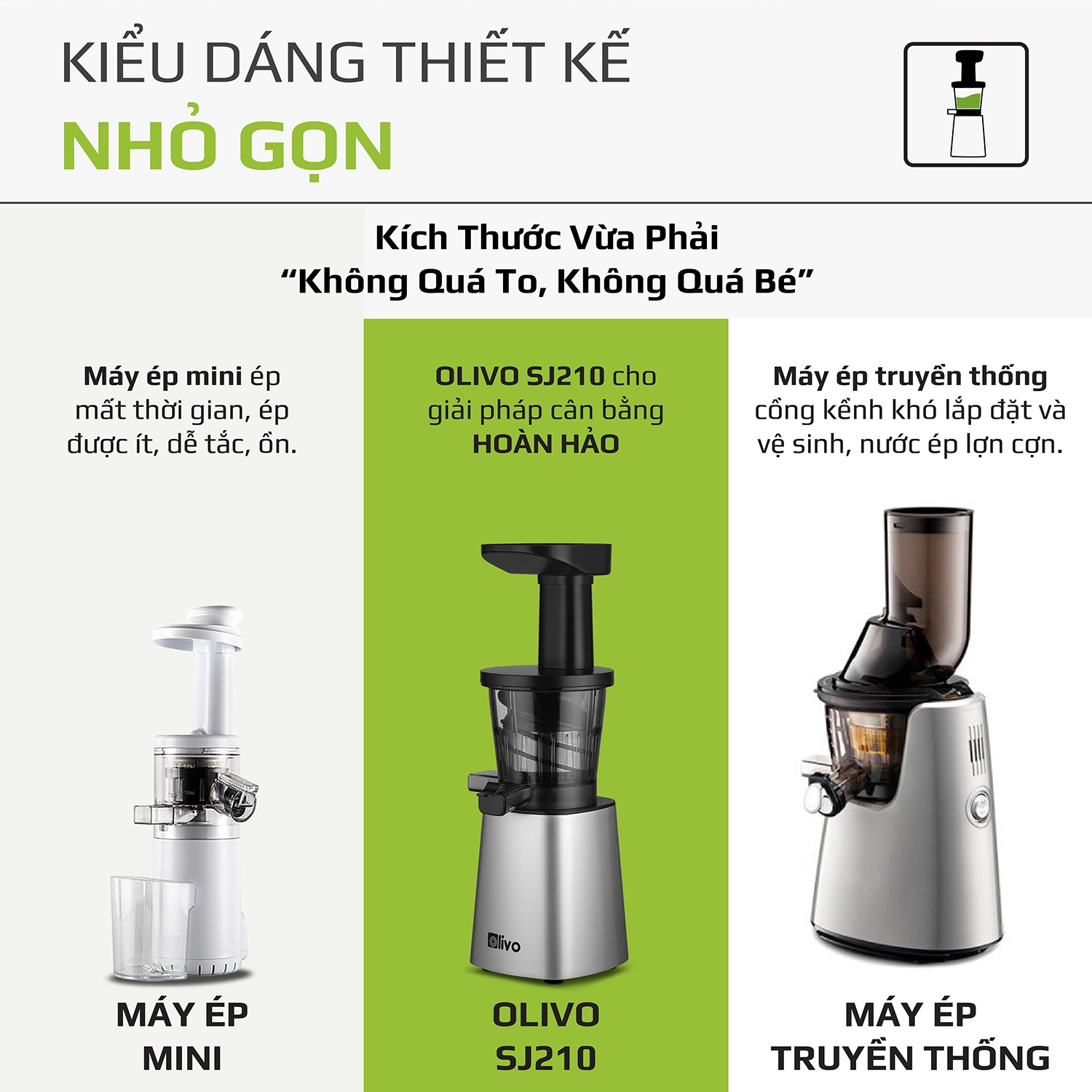 Máy Ép Chậm OLIVO SJ210- Ép Kiệt Bã 97% - Ảnh 8