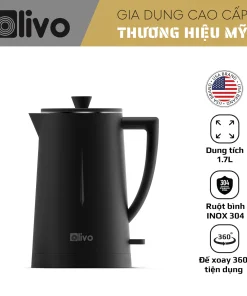 Ấm Siêu Tốc OLIVO EK207– Bộ Điều Khiển Strix Siêu Bền, Dung Tích 1.7L-2000W