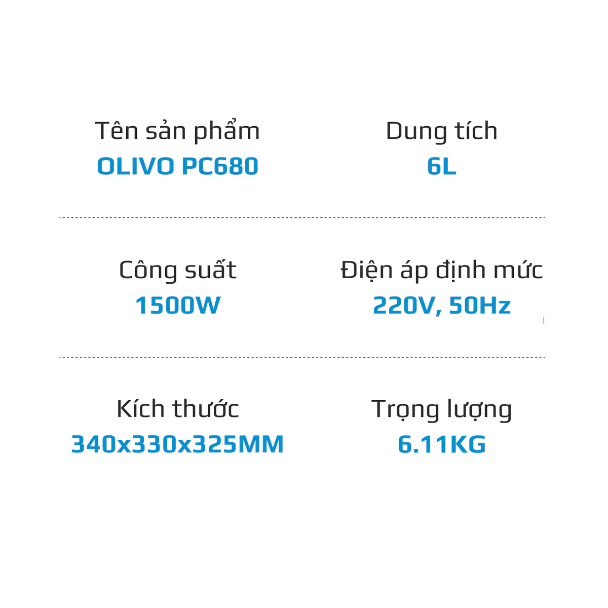 Nồi Áp Suất Điện Đa Năng OLIVO PC680 - Màn Hình OLED, Đa Chức Năng 16 Chế Độ-6L - Ảnh 27