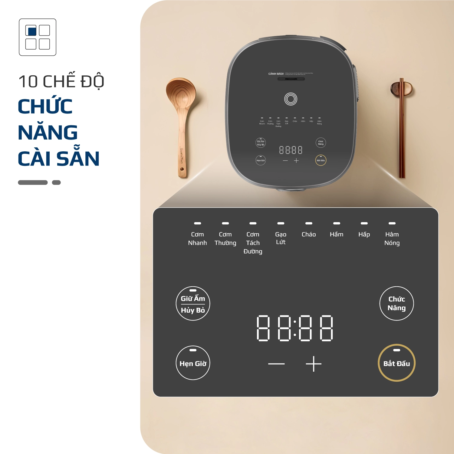 Nồi Cơm Điện OLIVO RC86 Titanium – Lòng Nồi INOX 304 Chống Dính Tự Nhiên - Ảnh 11