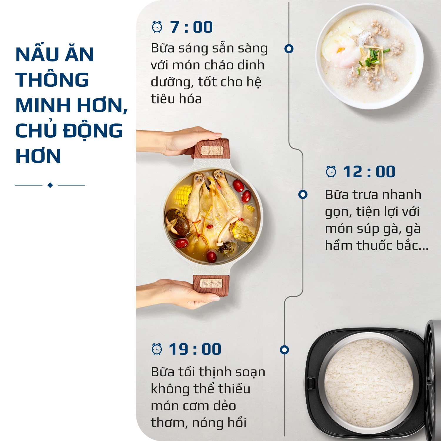 Nồi Cơm Điện OLIVO RC86 Titanium – Lòng Nồi INOX 304 Chống Dính Tự Nhiên - Ảnh 12