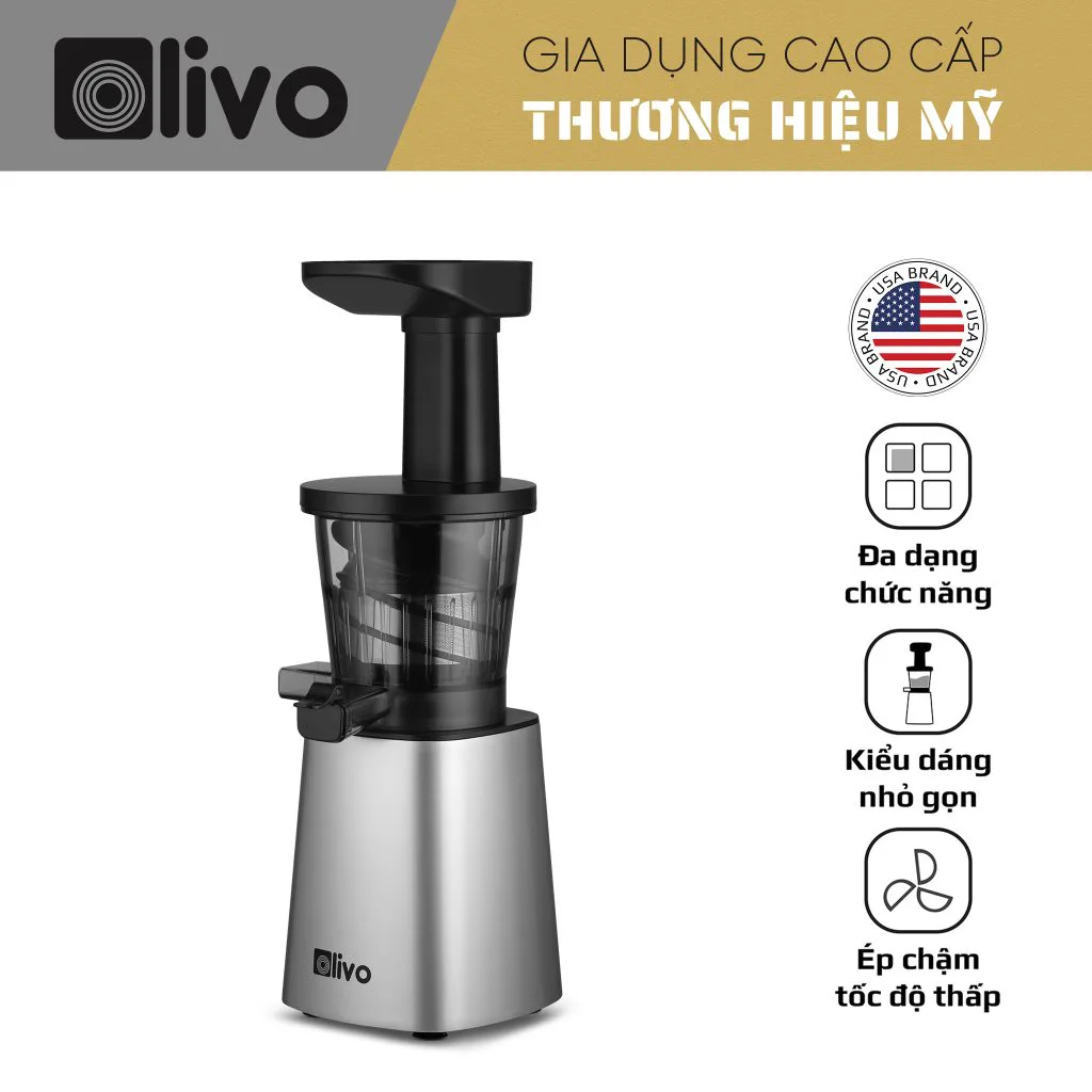Máy Ép Chậm OLIVO SJ210- Ép Kiệt Bã 97%