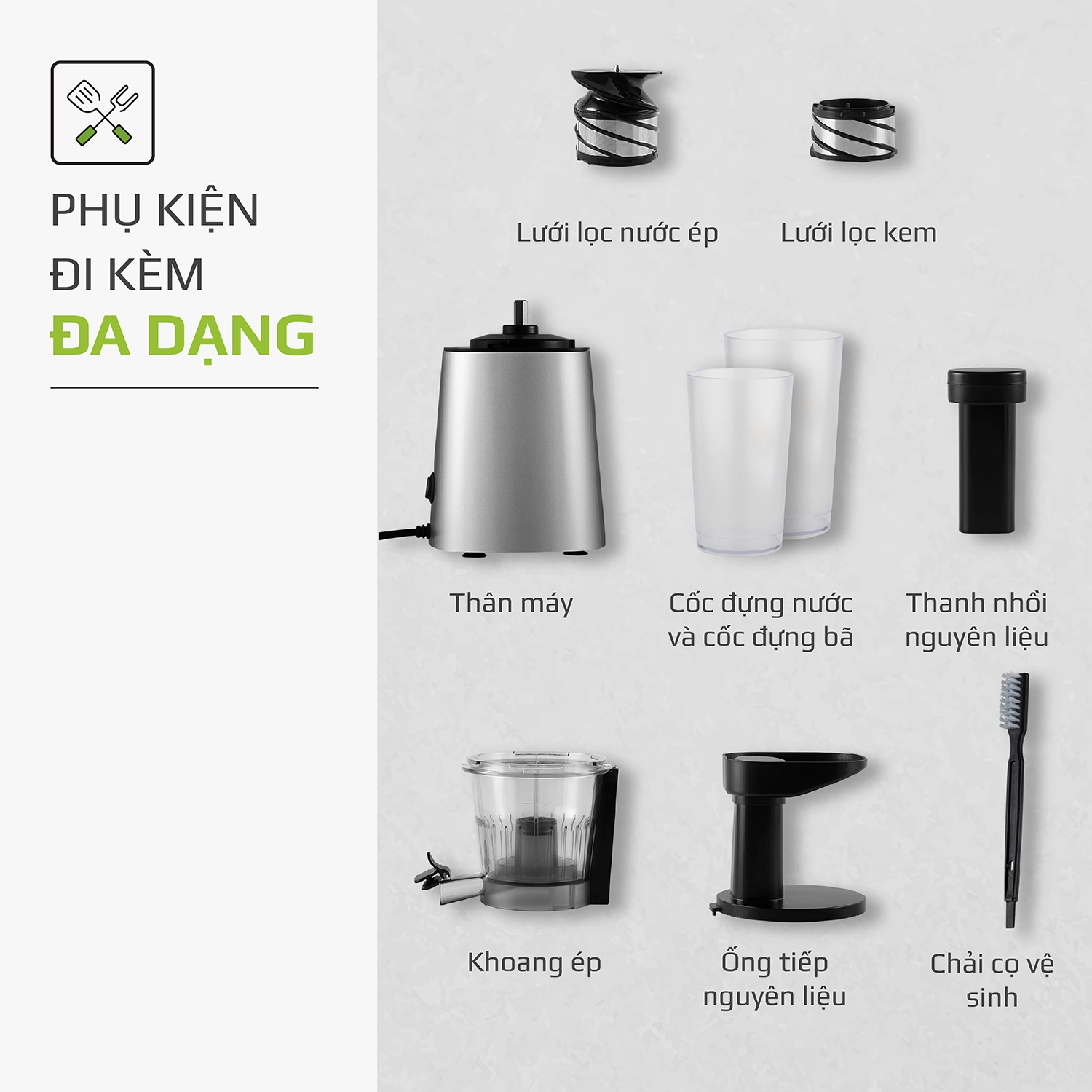 Máy Ép Chậm OLIVO SJ210- Ép Kiệt Bã 97% - Ảnh 19