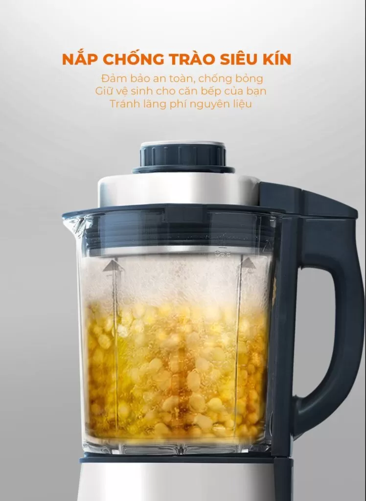 Máy làm sữa hạt UNIE V9S PRO dung tích 1,75L, xay nấu siêu êm - Ảnh 11