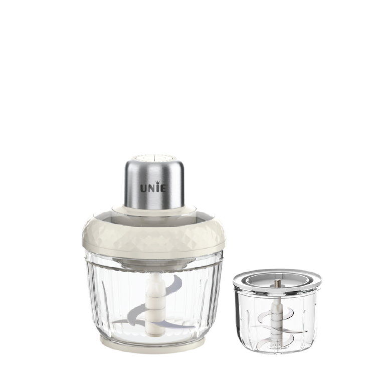 Máy xay thịt UNIE UM366 dung tích 2,5L, 2 cối xay thủy tinh tiện lợi