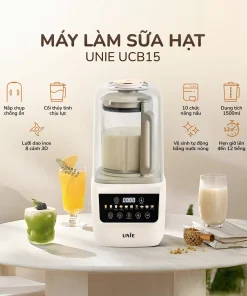 Alternative view of Máy làm sữa hạt UNIE UCB15, giảm ồn 30%, 10 chức năng nấu-1.5L