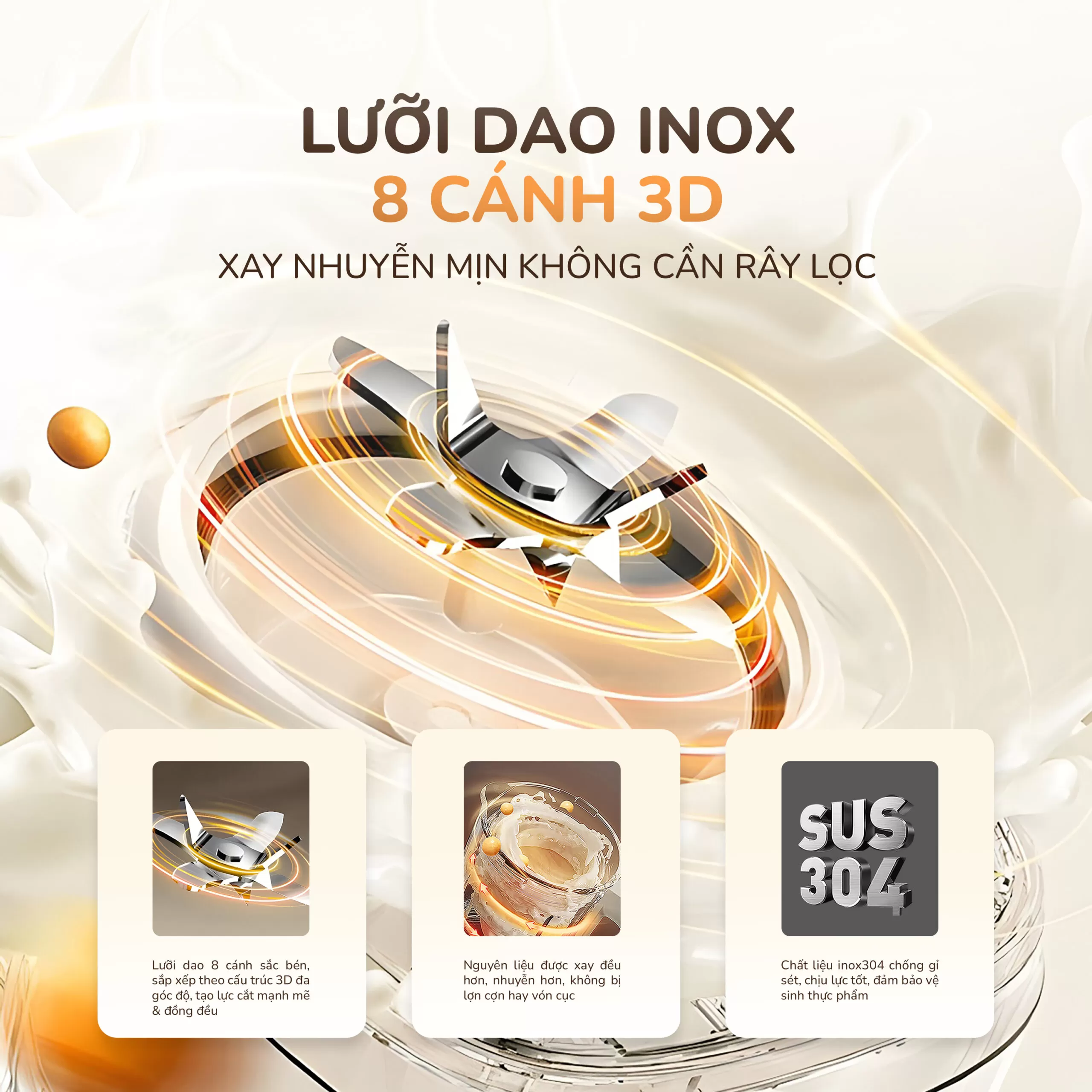Máy làm sữa hạt UNIE UCB15, giảm ồn 30%, 10 chức năng nấu-1.5L - Ảnh 12