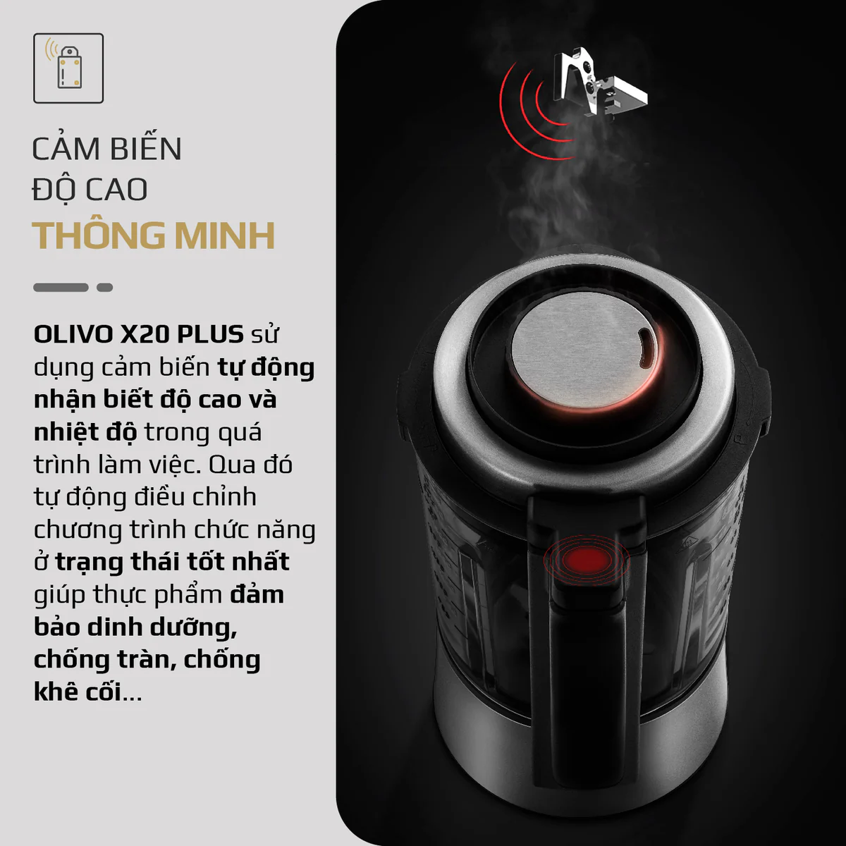 Máy Làm Sữa Hạt OLIVO X20 PLUS – Phiên Bản Nâng Cấp, 3 Chức Năng Nấu Sữa, Tạm Dừng Thông Minh, Chạy Êm - Ảnh 11