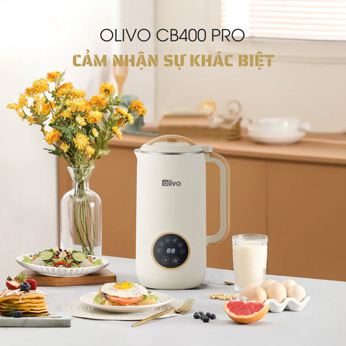 Máy Xay Nấu Đa Năng OLIVO CB400 PRO – Nhỏ Gọn Tiện Mang Theo, Đa Chức Năng, Thiết Kế Cao Cấp - Ảnh 14