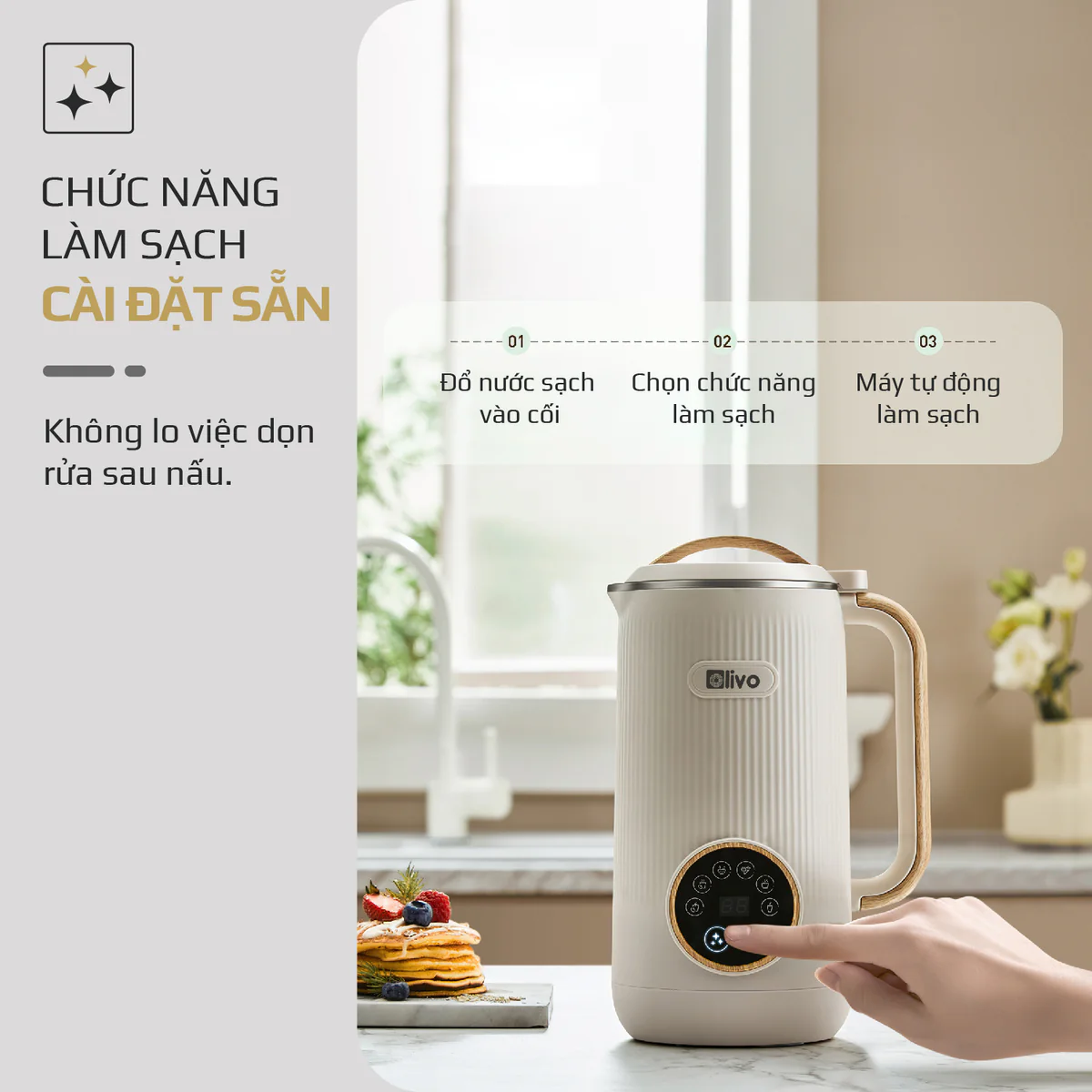 Máy Xay Nấu Đa Năng OLIVO CB400 PRO – Nhỏ Gọn Tiện Mang Theo, Đa Chức Năng, Thiết Kế Cao Cấp - Ảnh 15