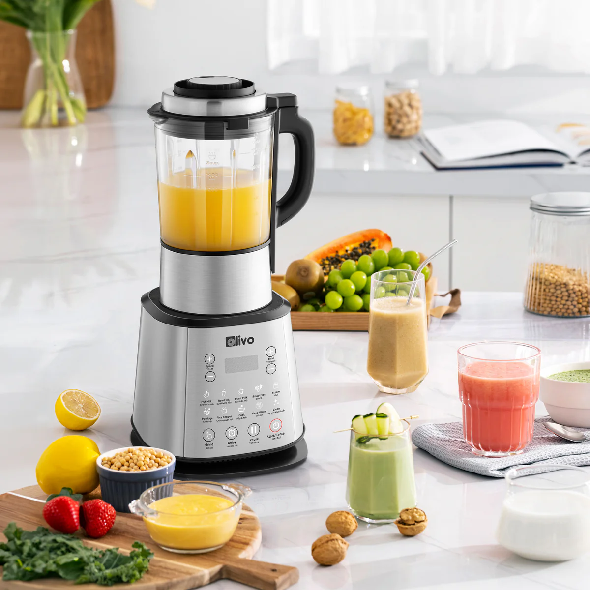 Máy Làm Sữa Hạt OLIVO X20 PLUS – Phiên Bản Nâng Cấp, 3 Chức Năng Nấu Sữa, Tạm Dừng Thông Minh, Chạy Êm - Ảnh 16