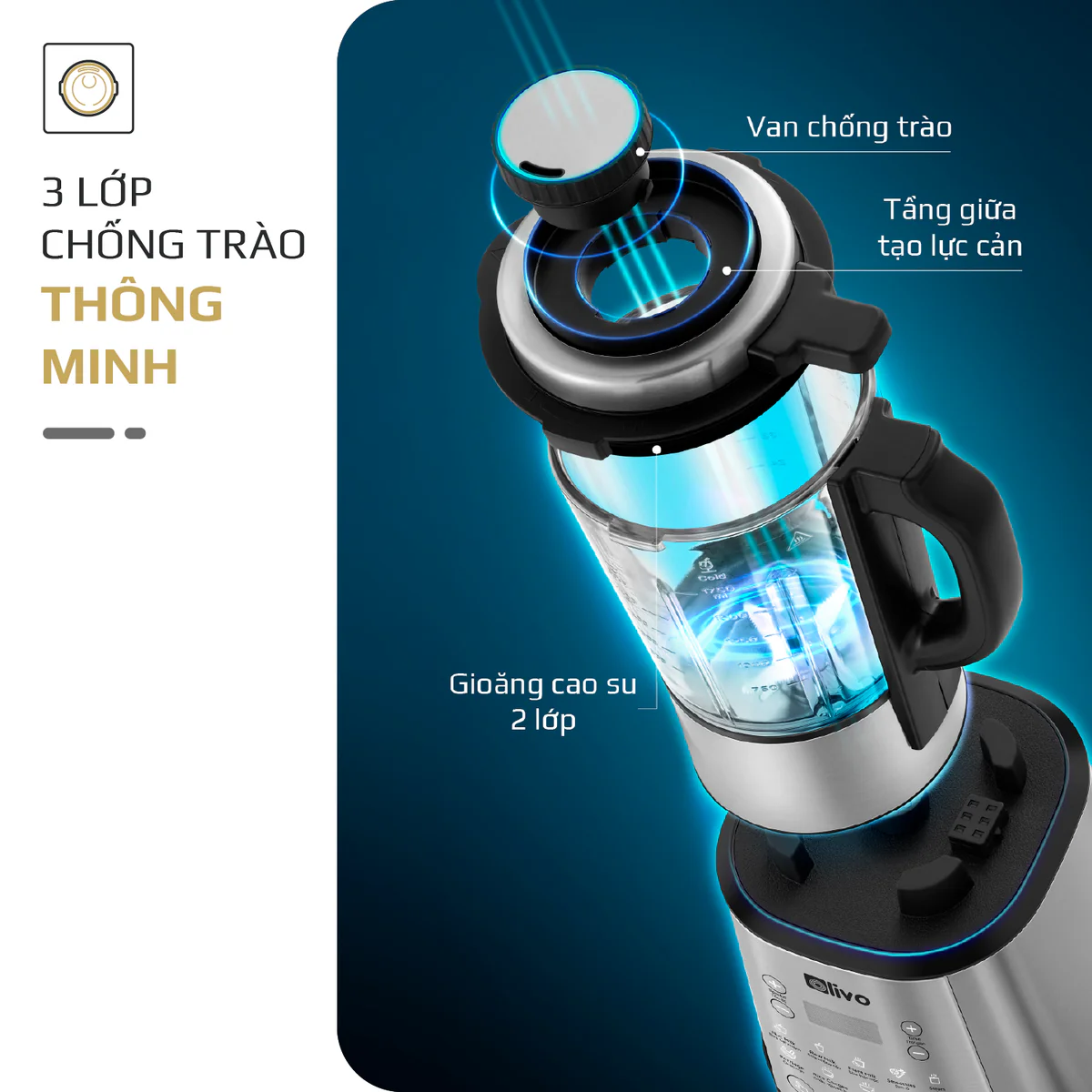 Máy Làm Sữa Hạt OLIVO X20 PLUS – Phiên Bản Nâng Cấp, 3 Chức Năng Nấu Sữa, Tạm Dừng Thông Minh, Chạy Êm - Ảnh 17