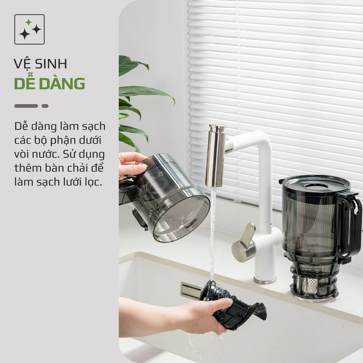 Máy Ép Chậm OLIVO SJ196 Titanium – Ép Trái Cây Nguyên Quả, Động Cơ AC Êm Ái, Cao Cấp - Ảnh 22
