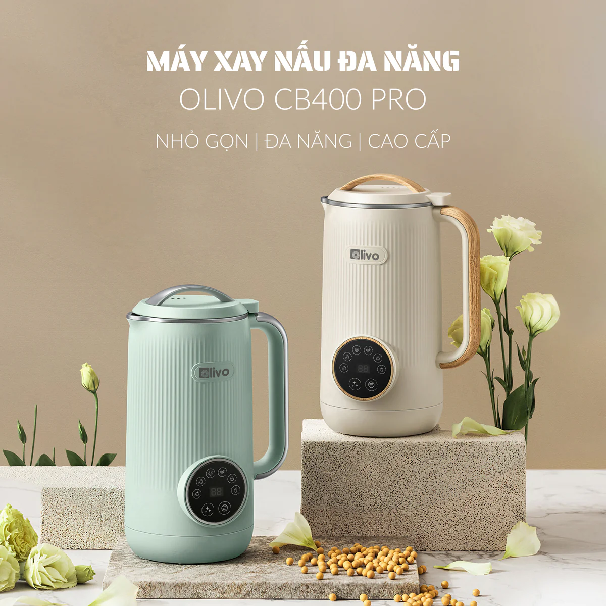 Máy Xay Nấu Đa Năng OLIVO CB400 PRO – Nhỏ Gọn Tiện Mang Theo, Đa Chức Năng, Thiết Kế Cao Cấp - Ảnh 2