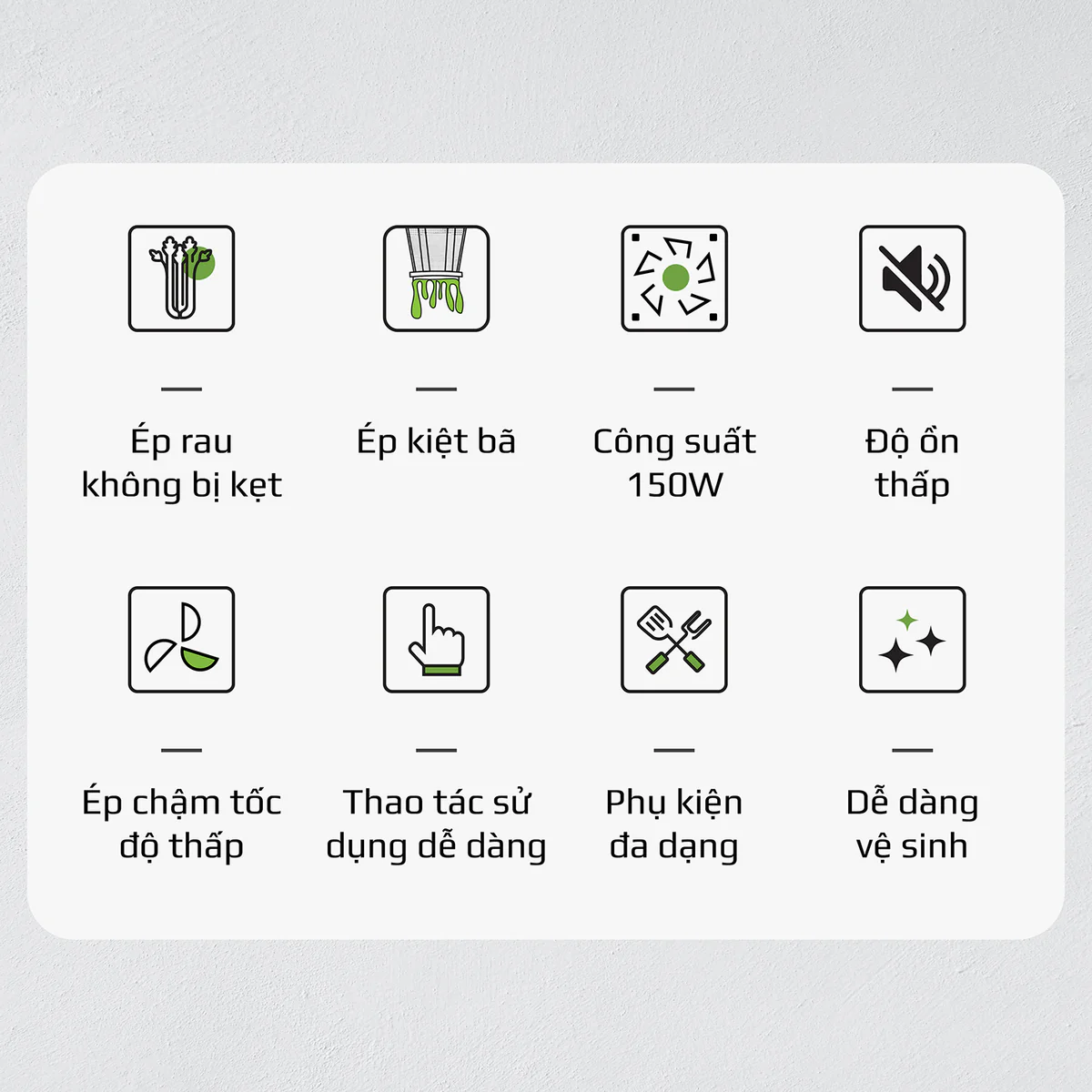 Máy Ép Chậm Trục Ngang OLIVO SJ22 – Ép Rau Không Kẹt, Kiệt Bã, Dễ Vệ Sinh - Ảnh 2