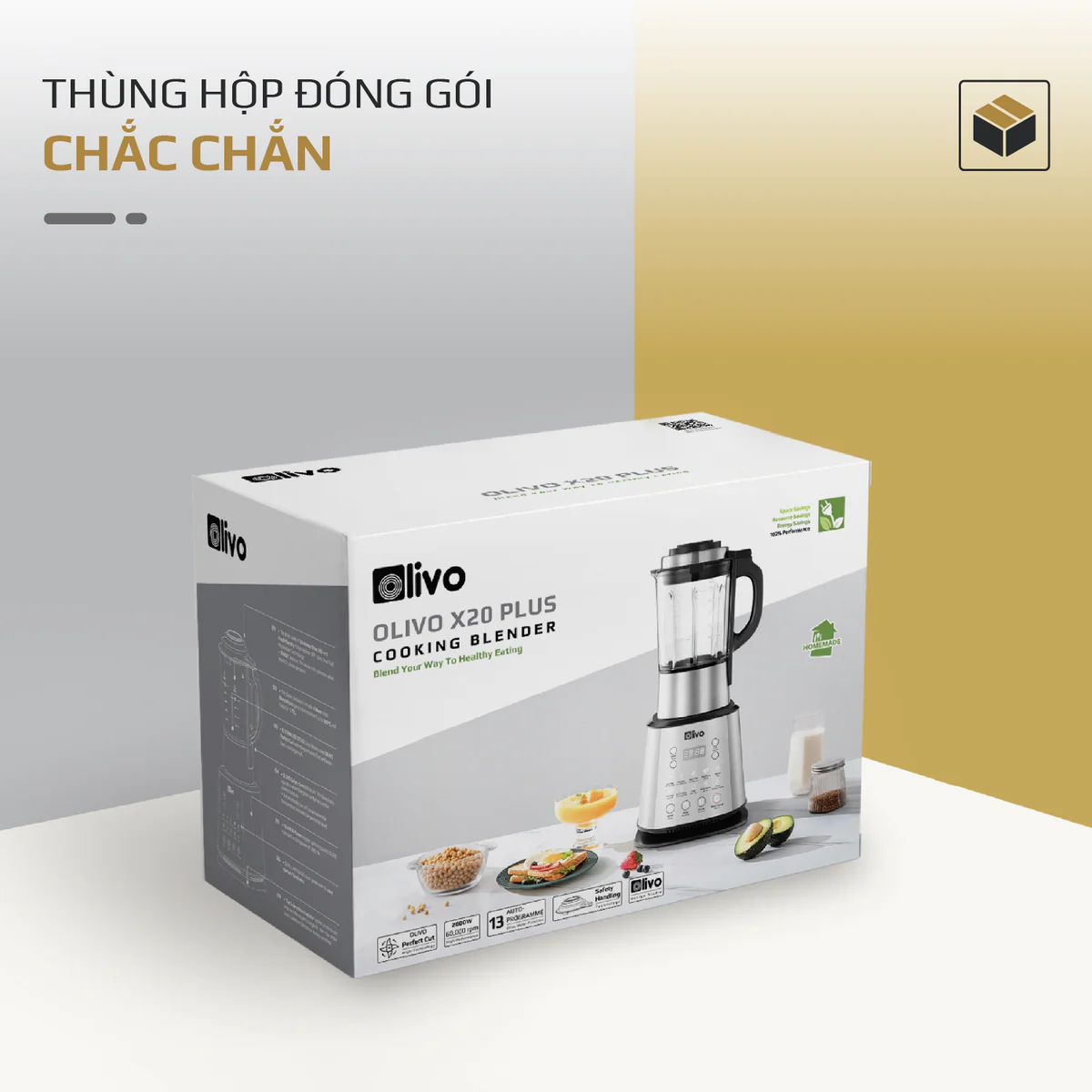 Máy Làm Sữa Hạt OLIVO X20 PLUS – Phiên Bản Nâng Cấp, 3 Chức Năng Nấu Sữa, Tạm Dừng Thông Minh, Chạy Êm - Ảnh 32
