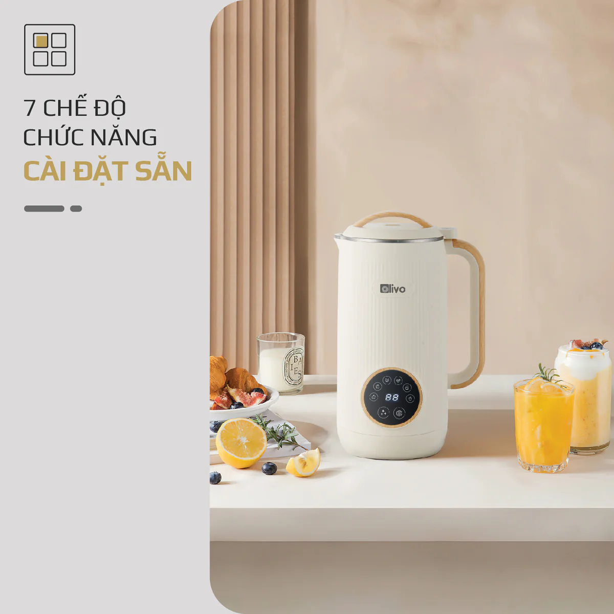 Máy Xay Nấu Đa Năng OLIVO CB400 PRO – Nhỏ Gọn Tiện Mang Theo, Đa Chức Năng, Thiết Kế Cao Cấp - Ảnh 5