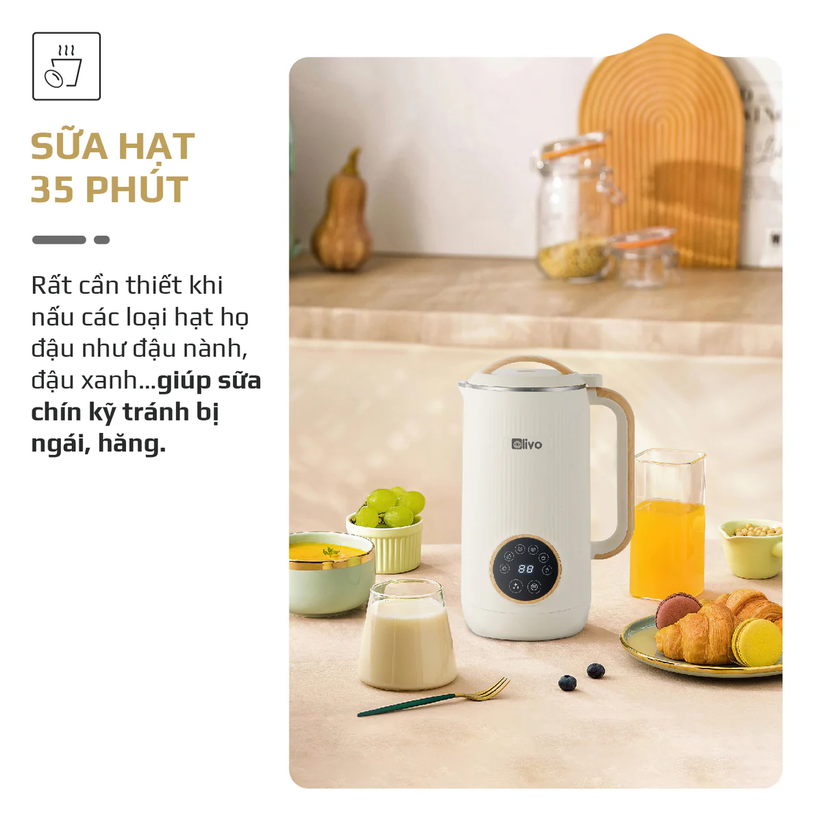 Máy Xay Nấu Đa Năng OLIVO CB400 PRO – Nhỏ Gọn Tiện Mang Theo, Đa Chức Năng, Thiết Kế Cao Cấp - Ảnh 7