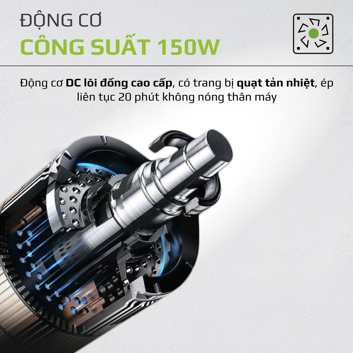 Máy Ép Chậm Trục Ngang OLIVO SJ22 – Ép Rau Không Kẹt, Kiệt Bã, Dễ Vệ Sinh - Ảnh 10