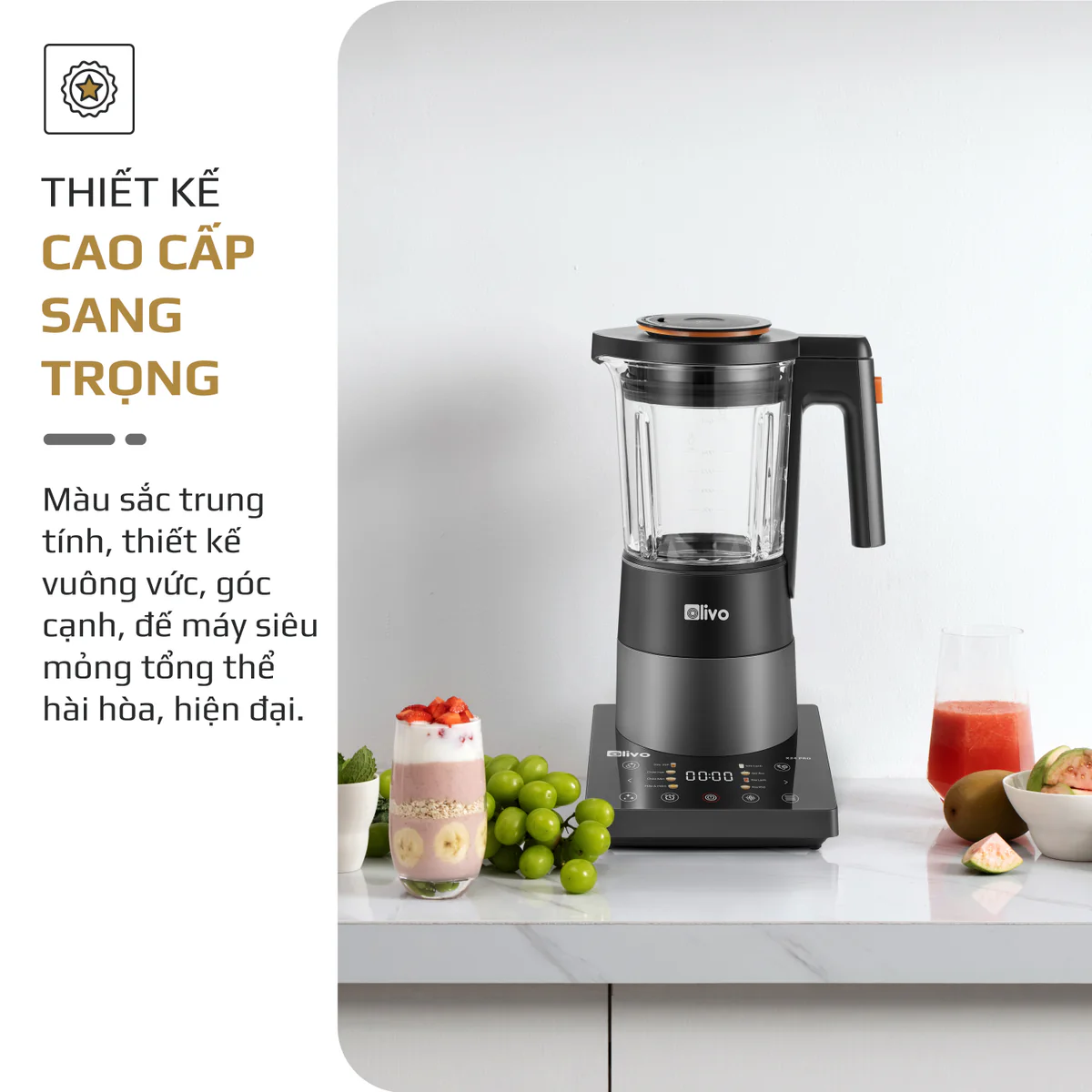 Máy Xay Nấu Đa Năng OLIVO X24 PRO – Đa Chức Năng, Chống Trào Tuyệt Đối, Mâm Nhiệt Gốm Chống Dính - Ảnh 31