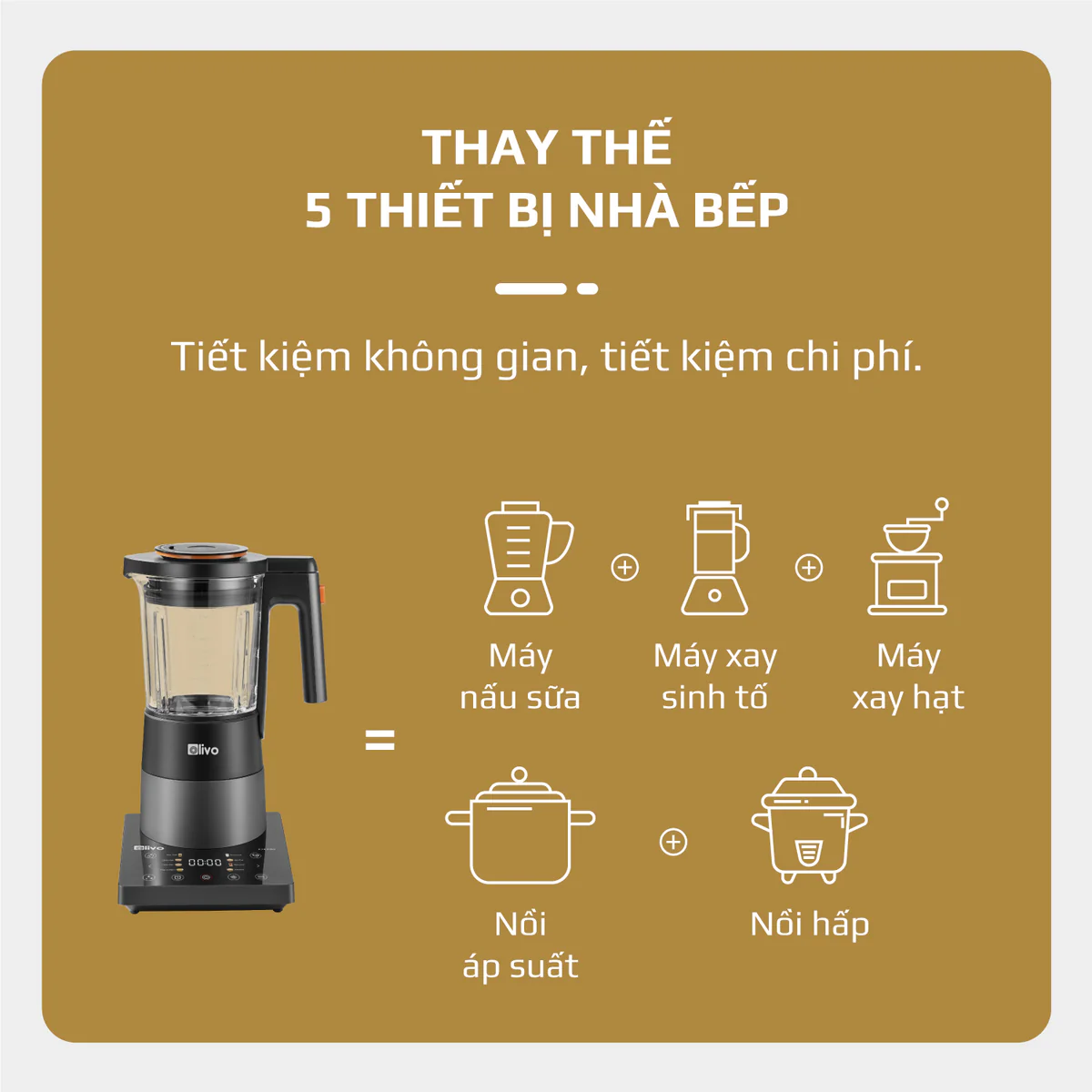 Máy Xay Nấu Đa Năng OLIVO X24 PRO – Đa Chức Năng, Chống Trào Tuyệt Đối, Mâm Nhiệt Gốm Chống Dính - Ảnh 32