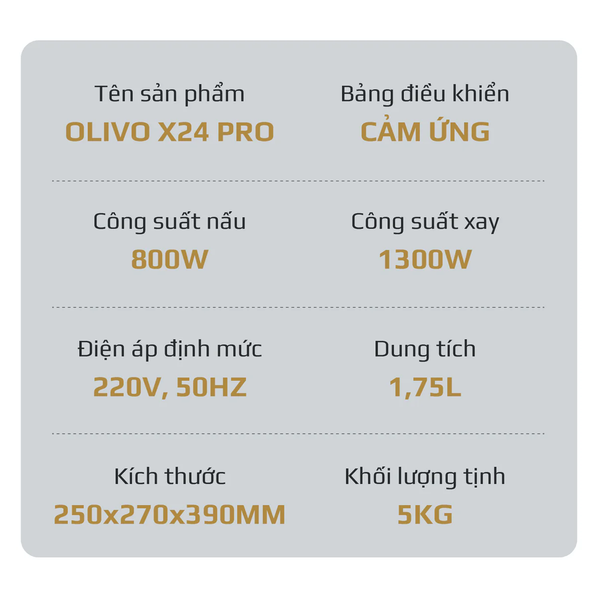 Máy Xay Nấu Đa Năng OLIVO X24 PRO – Đa Chức Năng, Chống Trào Tuyệt Đối, Mâm Nhiệt Gốm Chống Dính - Ảnh 35