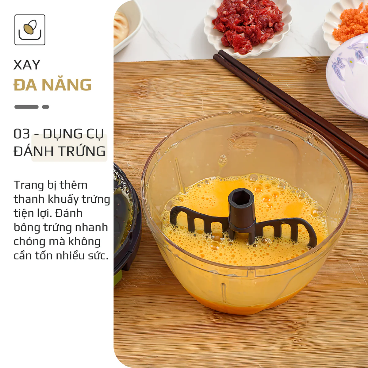 Dụng Cụ Xay Thực Phẩm Mini OLIVO MPC400A – Xay Tỏi Ớt, Xay Thịt, Xay Hạt, Dung Tích 400ML, Dây Kéo Chắc Chắn - Ảnh 6