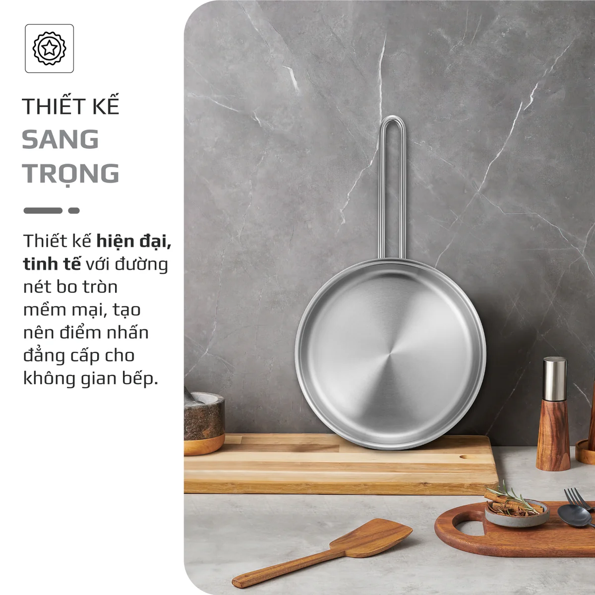 Chảo Inox OLIVO P2055 – Chống Dính Tự Nhiên, Dùng Mọi Loại Bếp, 20cm - Ảnh 11